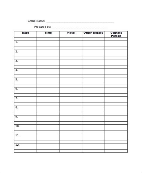 Free 7 Sample Monthly Work Schedule Templates In Pdf Ms Word Excel