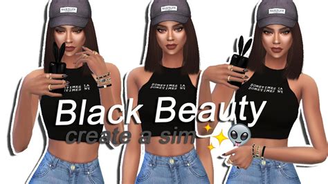 Sims 4 Black Beauty Create A Sim Youtube