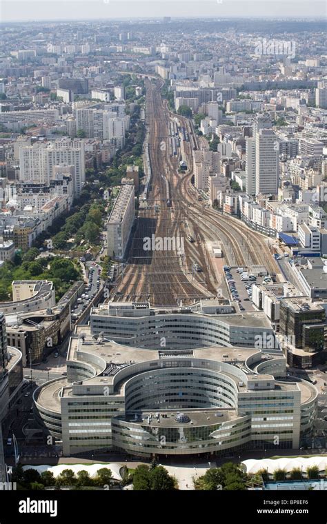 Gare Montparnasse Railway Station View From Montparnasse Tower Tour