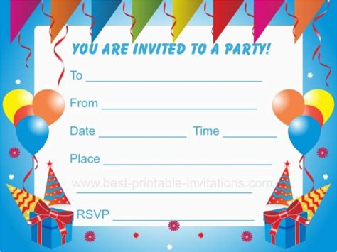Birthday Invitation Layouts Unique Ideas For Kids Birthday Party