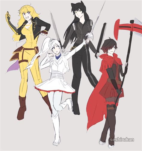 Rwby Redesigns Doodle By Seshirukun On Deviantart Pretty Cool How To