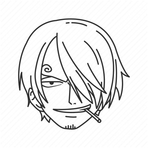 One Piece Sanji Black And White