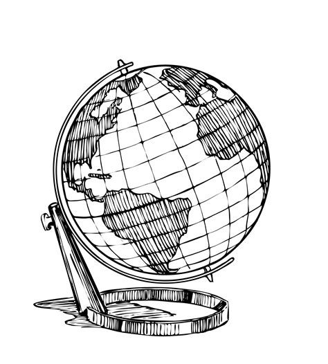 Globe Clipart Black And White Free Download On Clipartmag
