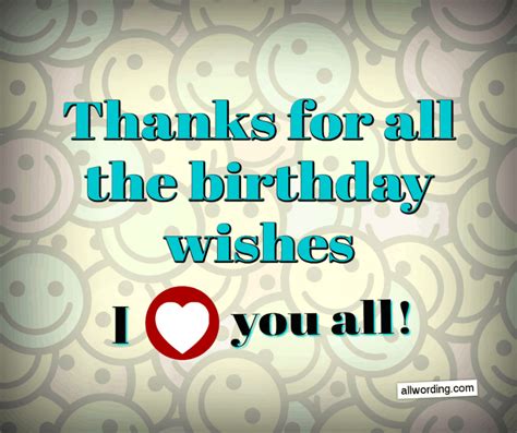 Thanks Quotes For Birthday Wishes 100 Ways To Say Thank You For The