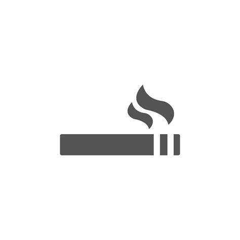 Cigarette Icon Flat Style Isolated On White Background 2387814 Vector