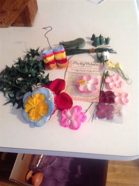 Silk Flower Making Supplies A Bit Of This And That By Lookeythere
