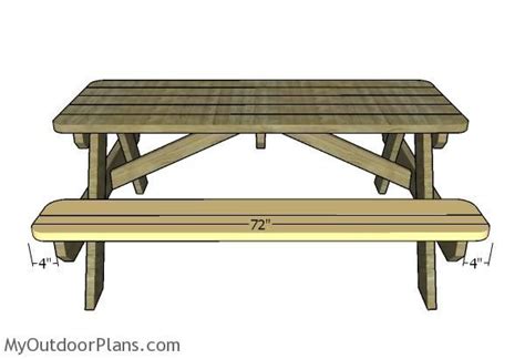 6 Foot Picnic Table Plans Myoutdoorplans Free Woodworking Plans And