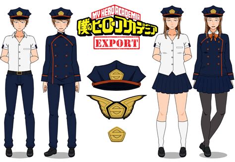 Bnha Shiketsu High Uniforms Kisekae Exports By Rosekeade On Deviantart