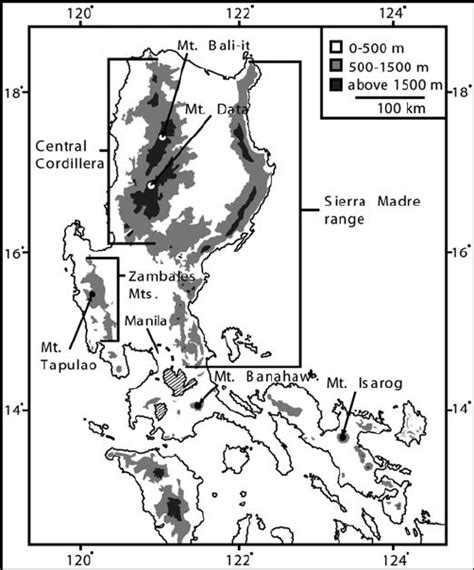—map Of Luzon Island Philippines Showing The Location Of Download Scientific Diagram