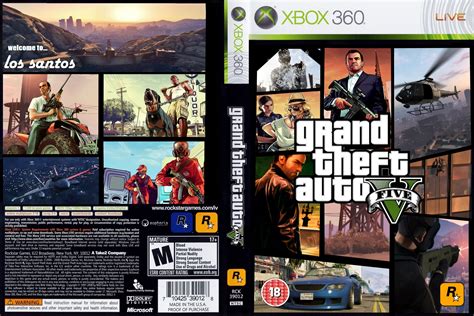 Gta 5 Back Cover Xbox 360