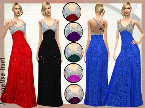 Sleeveless Evening Gown By Melisa Inci At Tsr Sims 4 Updates