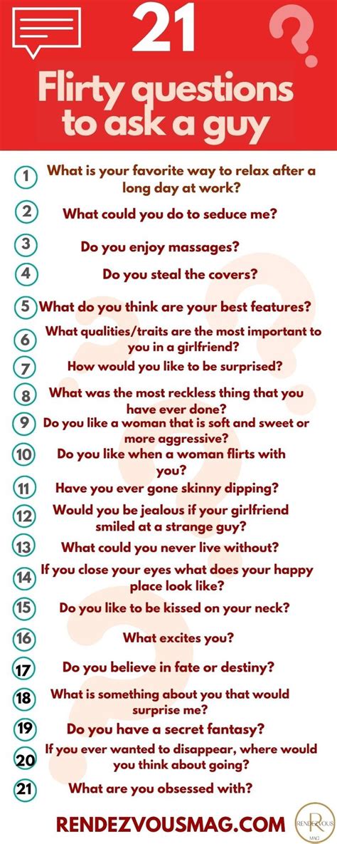 113 Flirty Questions To Ask A Guy To Spice Things Up Flirty Questions Fun Questions To Ask