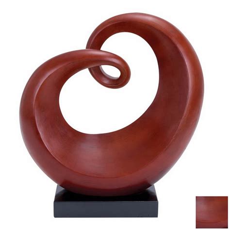 Woodland Imports Polystone Cherry Red Sculpture At