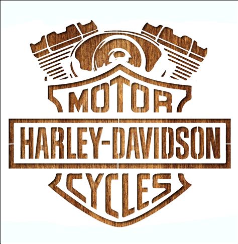 Harley Davidson Logo Stencil