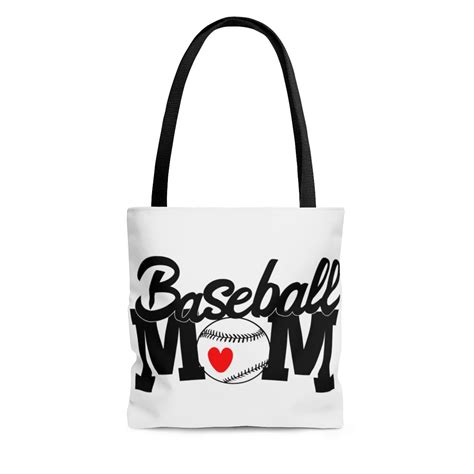 Baseball Mom Tote Bag Team Mom Baseball Bag Lori Apgar Etsy