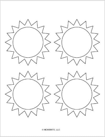 Free Printable Sun Templates And Coloring Pages Mombrite