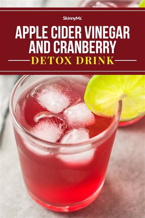 apple cider vinegar and cranberry detox drink recipe cranberry detox detox drinks detox