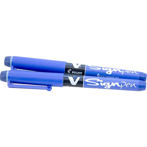 Pilot V Sign Pen Blue Ink Color Medium Felt Tip 2 Pieces Price In