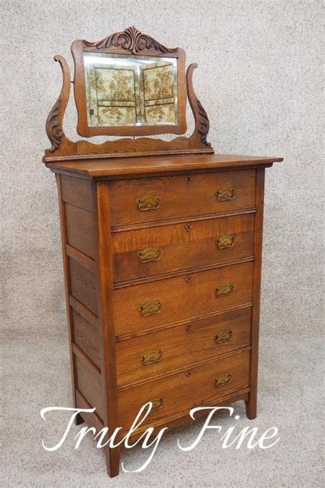 Seller assumes all responsibility for this listing. Antique Oak Highboy Dresser With Mirror ~ BestDressers 2020