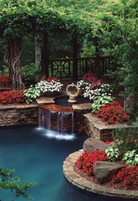 The stuff you take out of a skimmer is great fertilizer for plants. 44+ Beauty Small Backyard Waterfall Design Ideas - Page 20 of 46