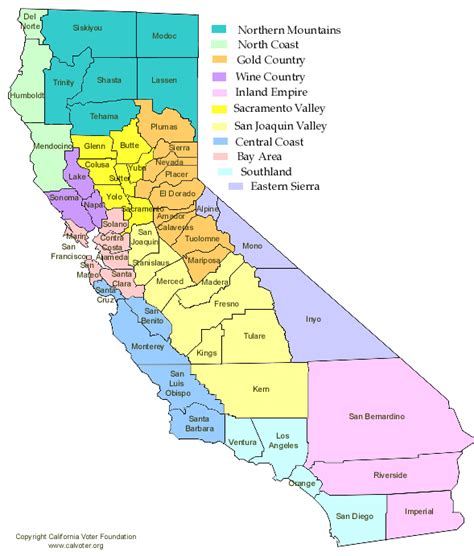 Map Of California Congressional Districts California Map