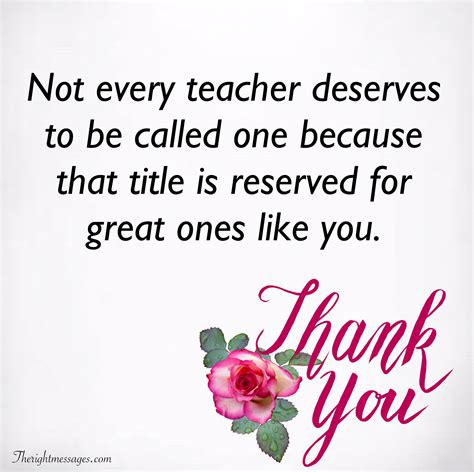 Thank You Teacher Messages And Quotes From Students And Parents The