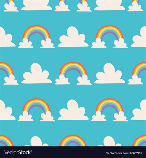 Rainbows Background Nature Royalty Free Vector Image