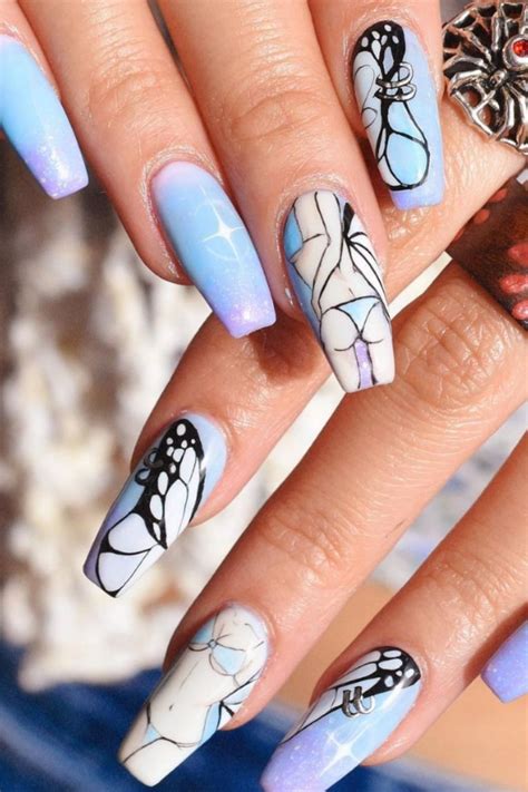 Butterfly Nails Best Acrylic Nails Art Design For 2021