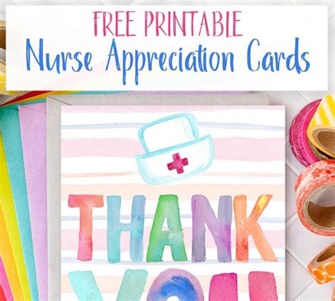 Nurse Appreciation Cards Print Pretty Cards