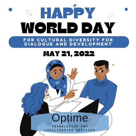 World Day For Cultural Diversity For Dialogue And Development Optime