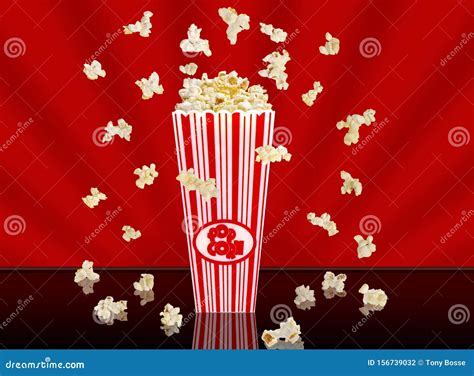 Popping Popcorn In A Bucket Stock Photo Image Of Ingredient