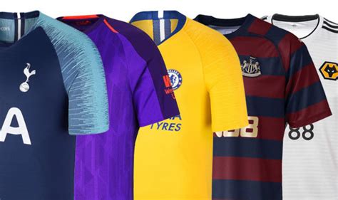 Premier League Kits 201819 Every Away Shirt Ranked From Worst To