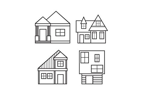 Vector Houses Graphic By Rasoldesignstudio · Creative Fabrica