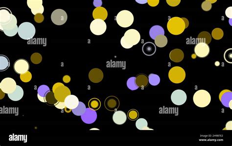 Beautiful Abstract Animation Of Multicolored Circles Appearing And