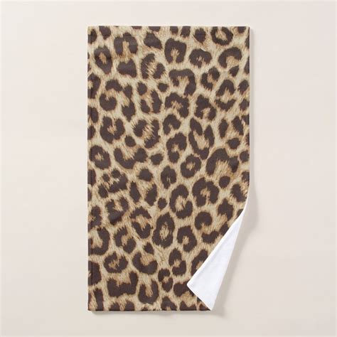 Leopard Print Hand Towel Patterned Bath Towels Hand