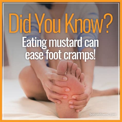 find out why eating mustard eases foot cramps and 10 other great ways to prevent cramps