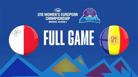 Malta V Andorra Full Basketball Game FIBA U16 Women S European