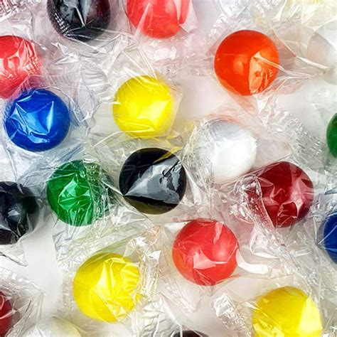 Bubble Gum Balls 088 Inch 22mm Individually Wrapped Assorted