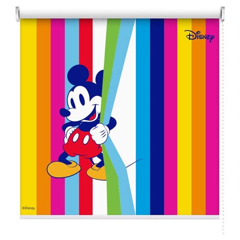 Mickey Mouse με πολύχρωμο φόντο Disney Μίκυ Μίνι και η παρέα τους