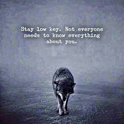 Stay Low Key Not Everyone Needs To Know Everything About You