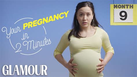 this is your pregnancy in 2 minutes glamour youtube