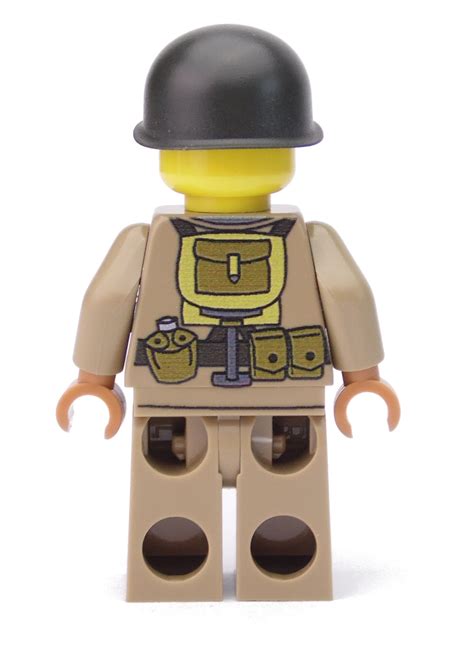 Ww2 Wwii Custom American Soldier With Brickarms Garand Print With Lego