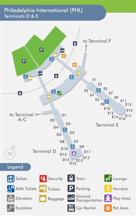 Philadelphia Airport Terminal Map News Word