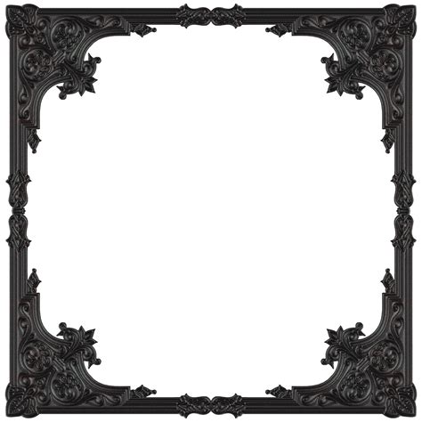 Gothic Frame Png Gothic Frames Png Wall Frames 1568 1598 1570 Black