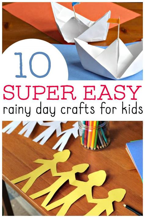 Easy Rainy Day Crafts For Kids That Are Entertaining