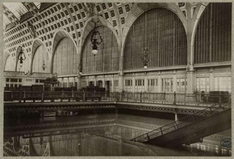 Inside The Flooded Gare Dorsay Train Station In 1910 Paris Old