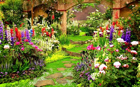 Free Download Spring Garden Wallpaper 2048x1280 For Your Desktop