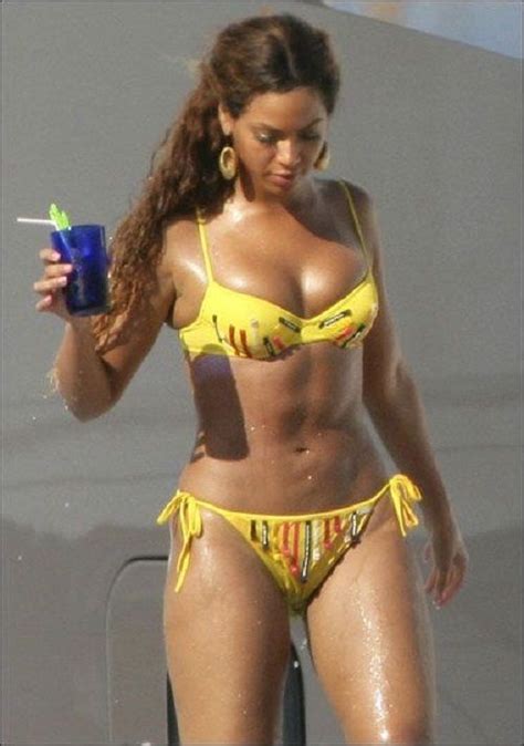Beyonce Knowles Curvy Beach Body Bikinis Beyonce Knowles