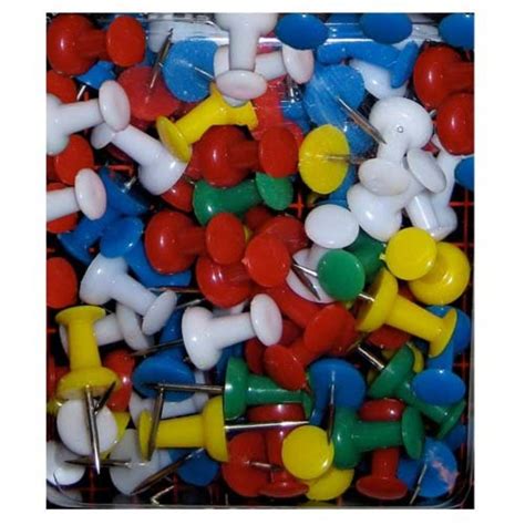 Push Pins Assorted Colors 100 Pieces Mardel