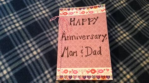 Diy wedding anniversary gifts for parents. DIY Anniversary Card ♡ For Parents - YouTube